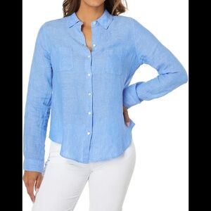 LILLY PULITZER SEA VIEW BUTTON DOWN SHIRT